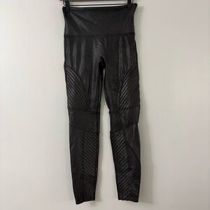 Spanx Faux Leather Moto Leggings